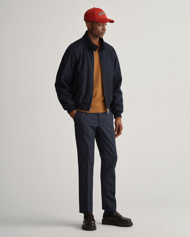 Harrington Jacke aus Wolle