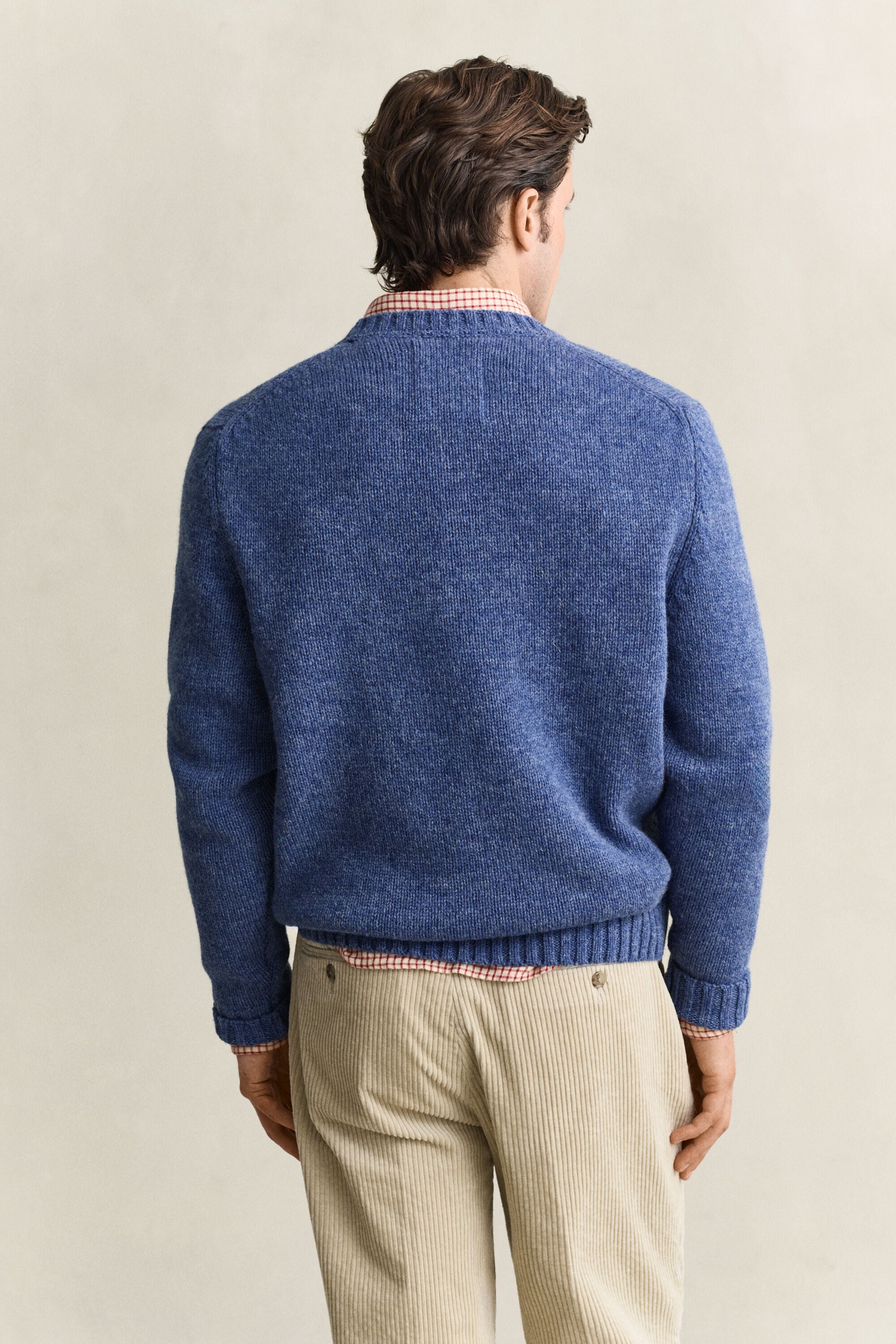 Brushed Wool Crew Neck Sweater