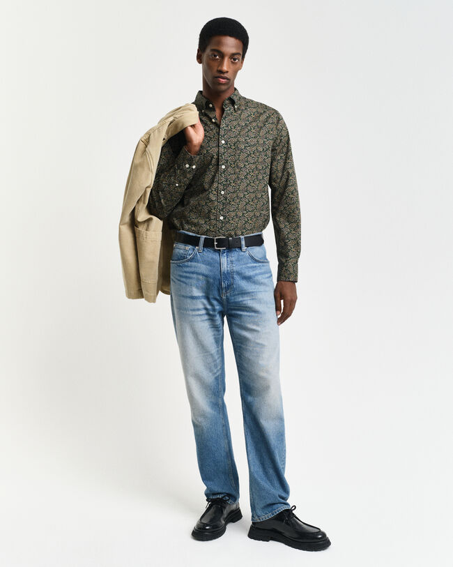 Regular Fit Hemd mit Paisley-Print