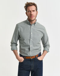 Regular Fit Classic Popeline Hemd mit Streifen