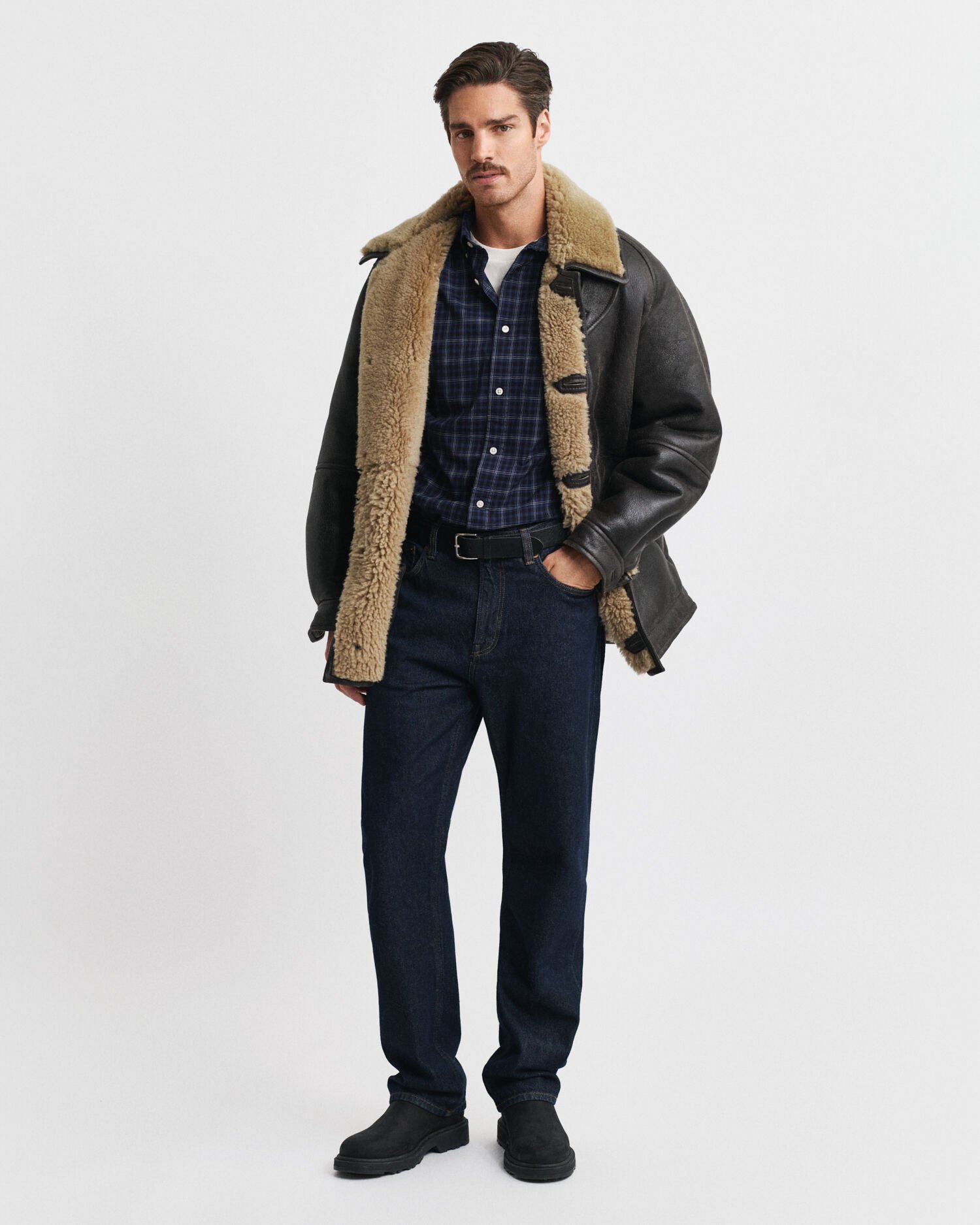 Regular Fit Classic Popeline Hemd mit Karomuster