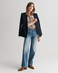 Regular Fit Classic Popeline Hemd mit Streifen