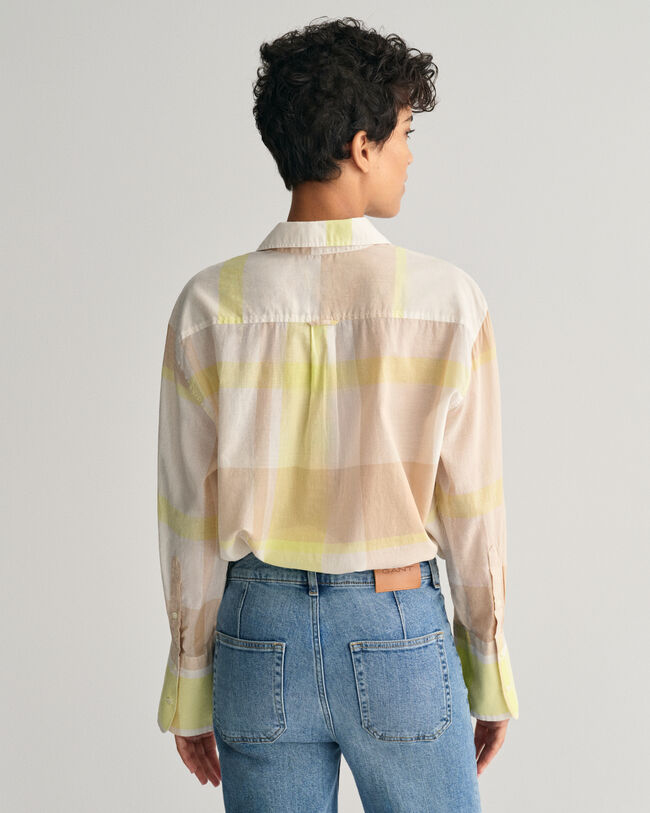 Relaxed Fit Madras Karobluse