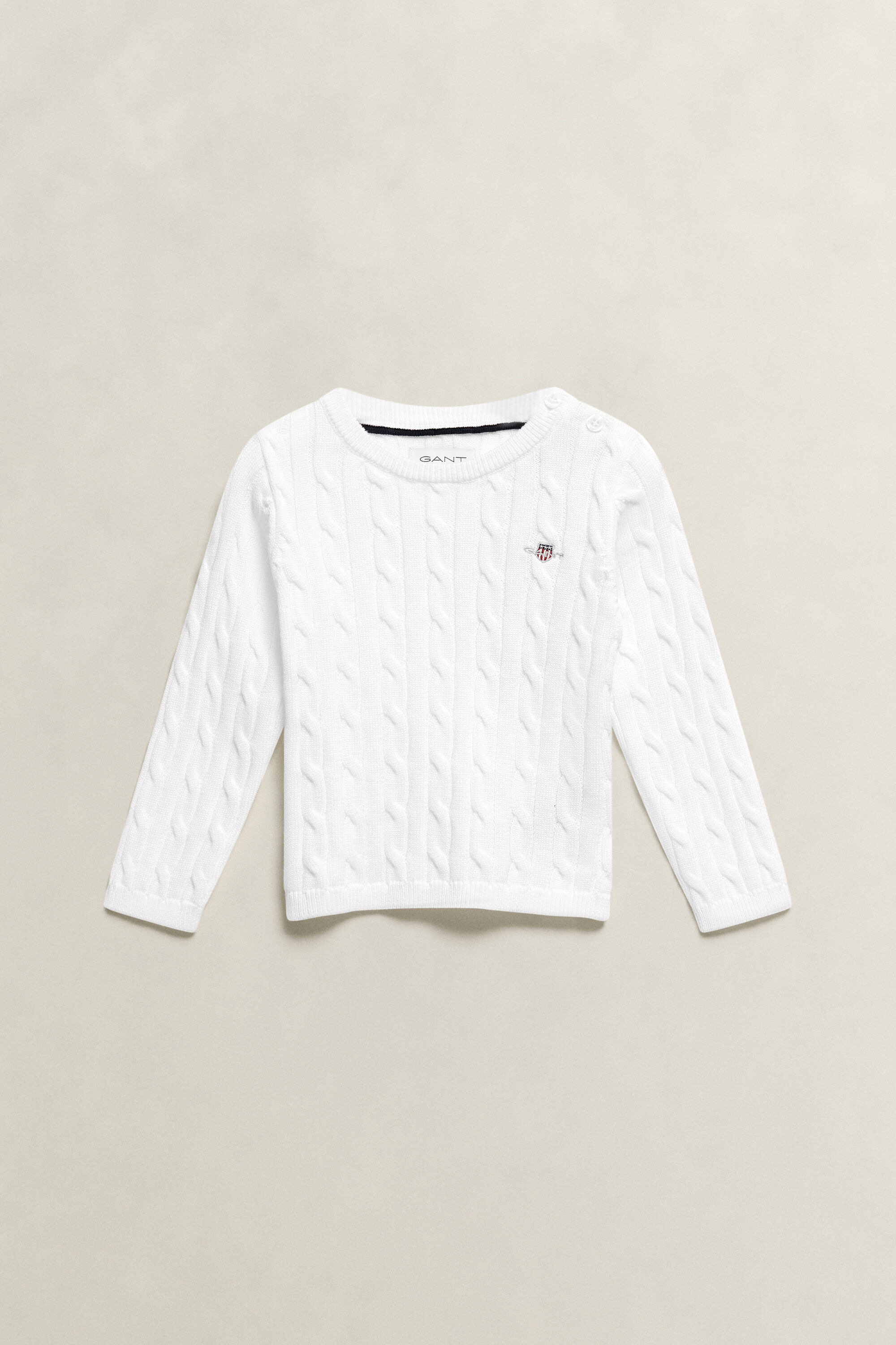 Girls Shield Pullover mit Zopfstrickmuster