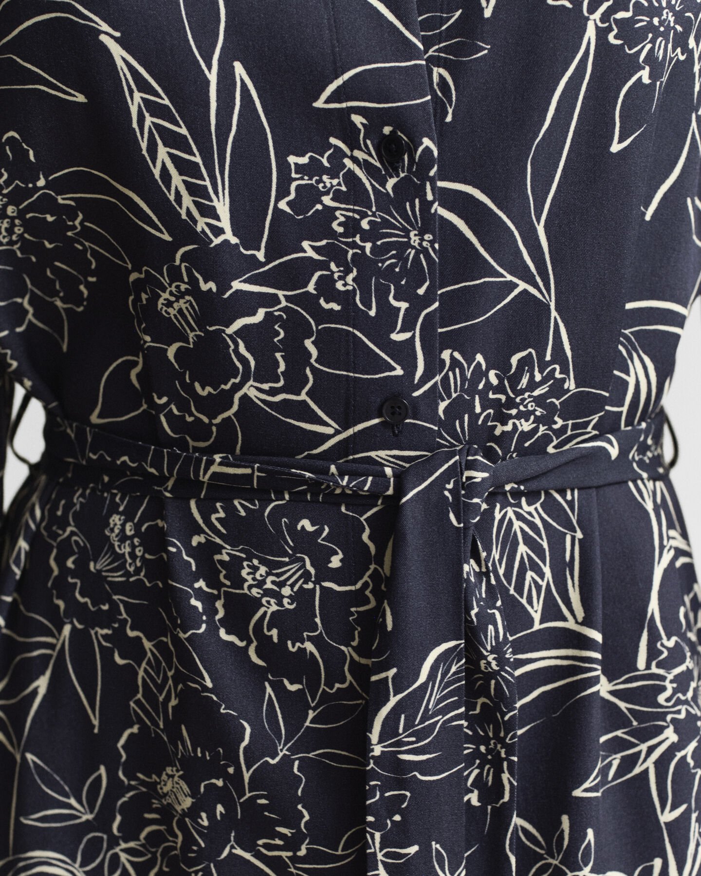 Hemdblusenkleid mit Blumen-Print