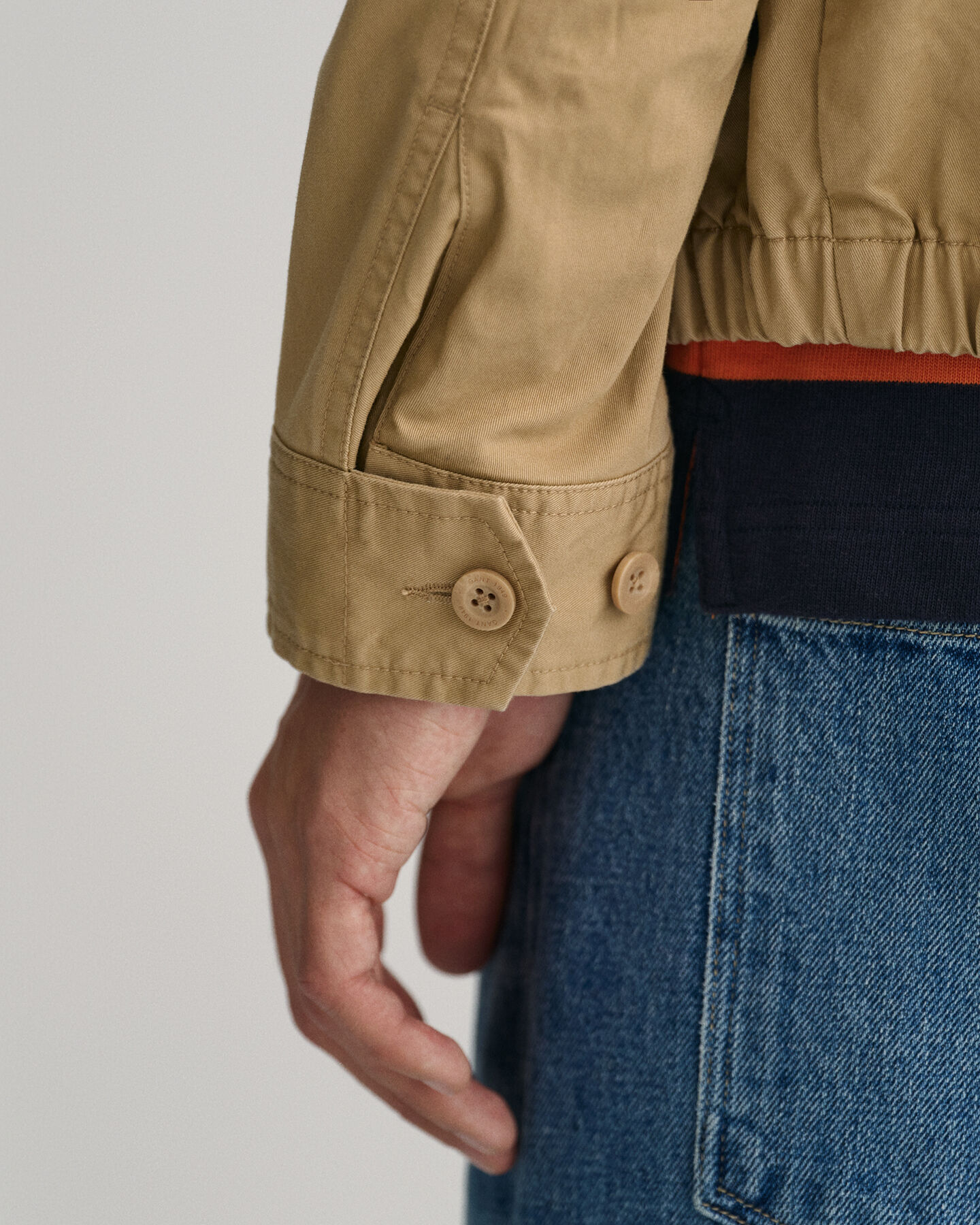 Windcheater Jacke aus Baumwolle