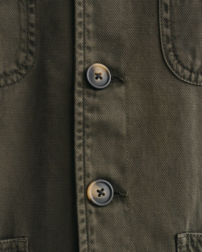 Stückgefärbte Hemdjacke