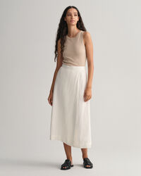 Leinen Viskose Midirock