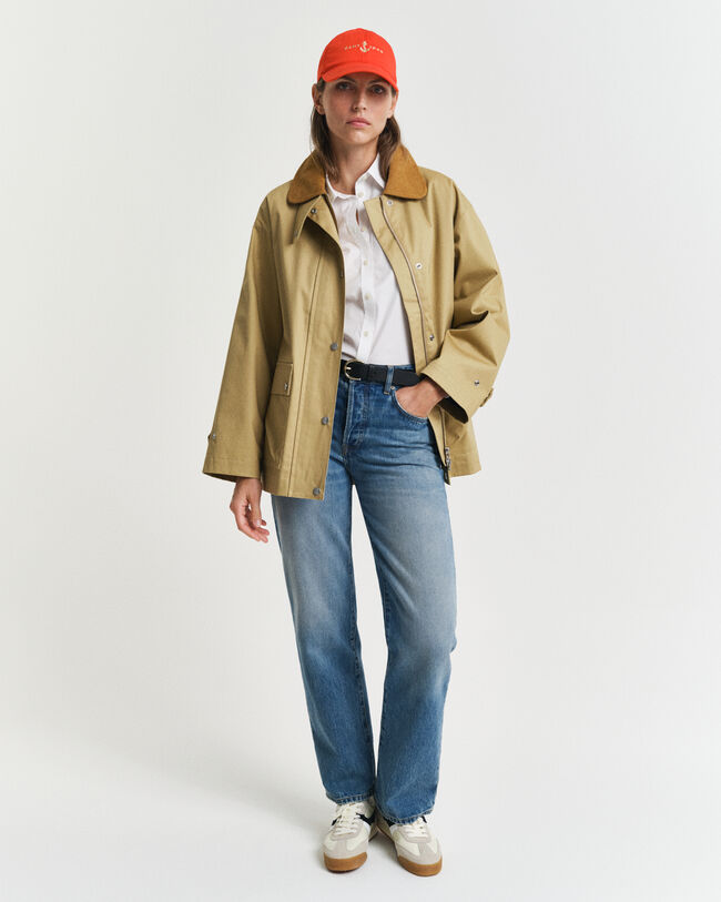 Slim Fit Popeline Bluse