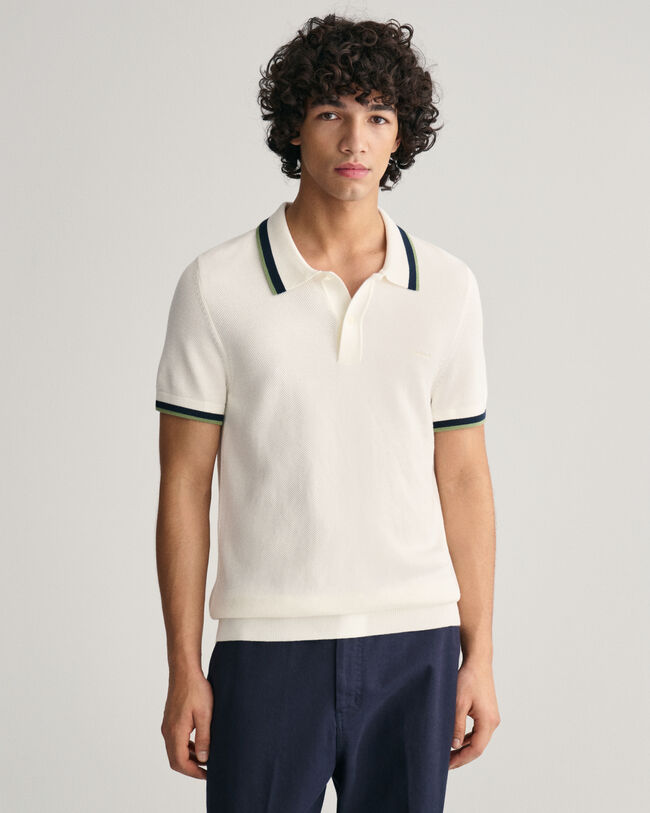 Baumwoll Piqu&eacute; Poloshirt