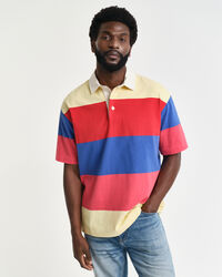 Kurzärmliges Heavy Rugger mit Streifen