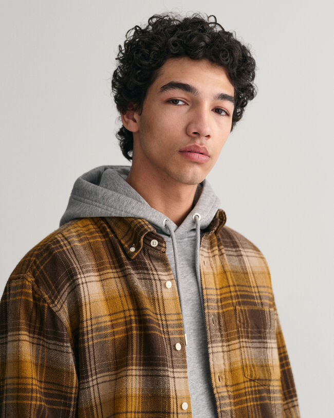 Relaxed Fit Karohemd aus schwerem Flanell