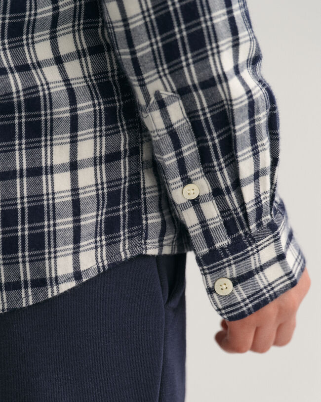 Kids Regular Fit Flanellhemd mit Karomuster
