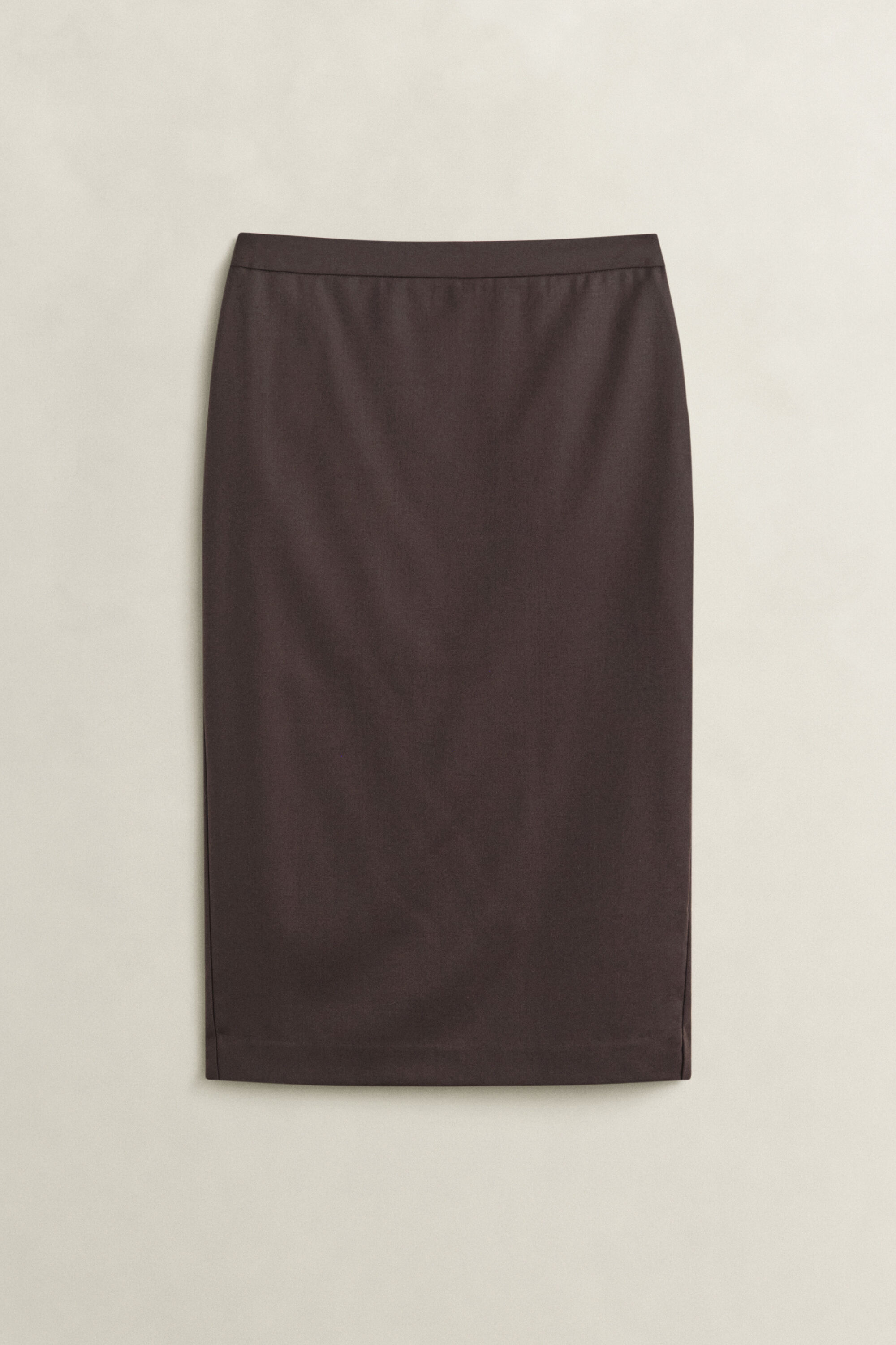 Wool Blend Pencil Skirt