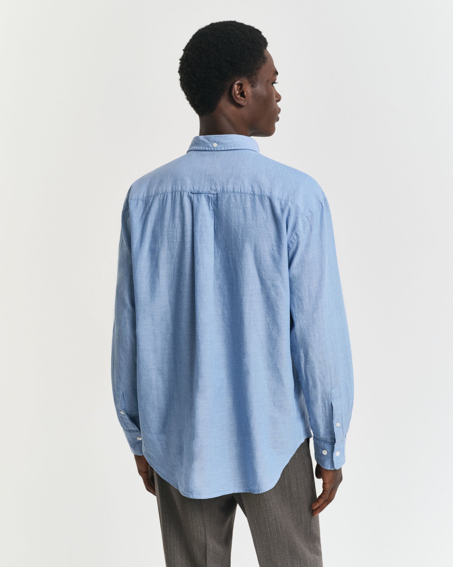 Camicia indaco in chambray relaxed fit