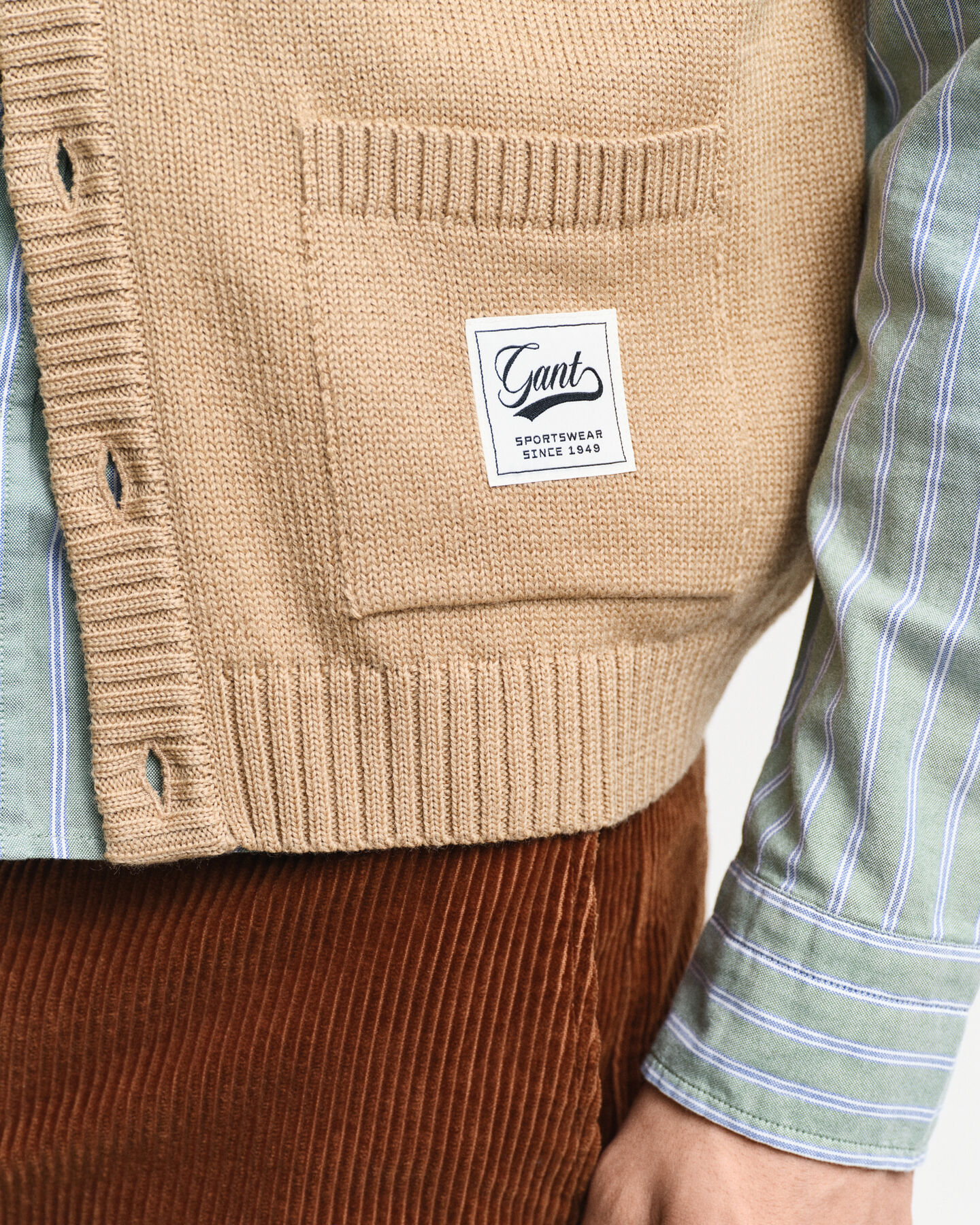 Geknöpfte Weste aus Wolle