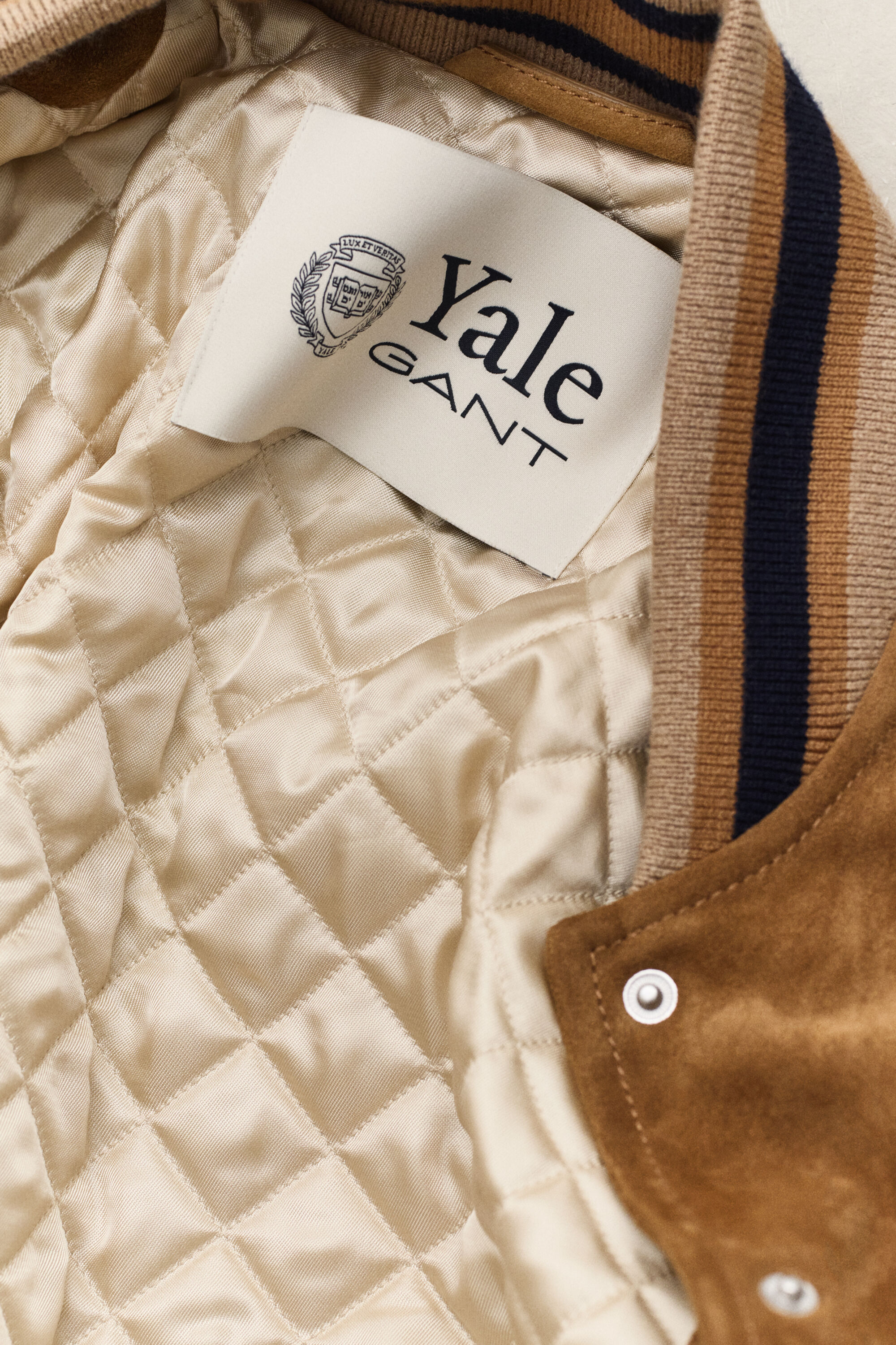 Gant x Yale Suede Varsity Jacket