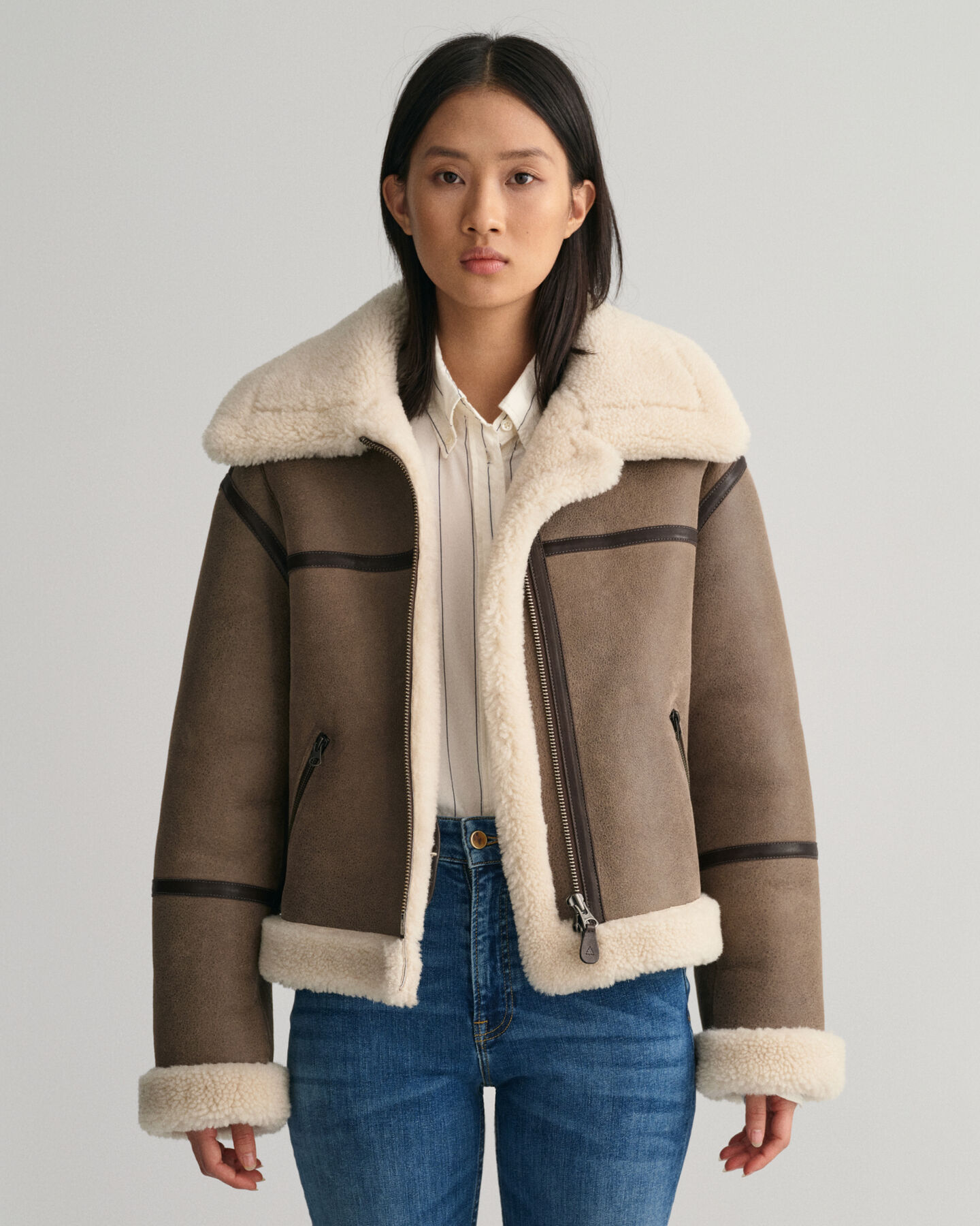 Shearling-Jacke