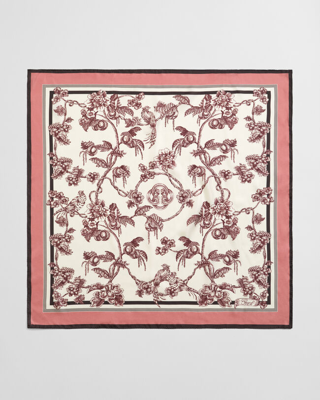 Seidentuch mit Baum-Print