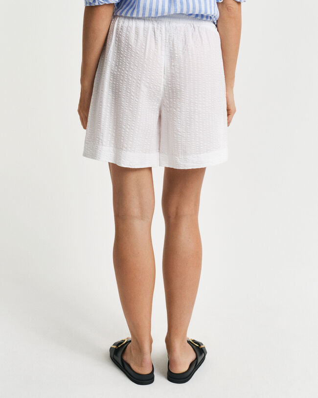 Tonal Seersucker Shorts mit Streifen