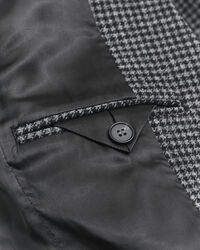 Regular Fit Houndstooth Blazer aus Wolle
