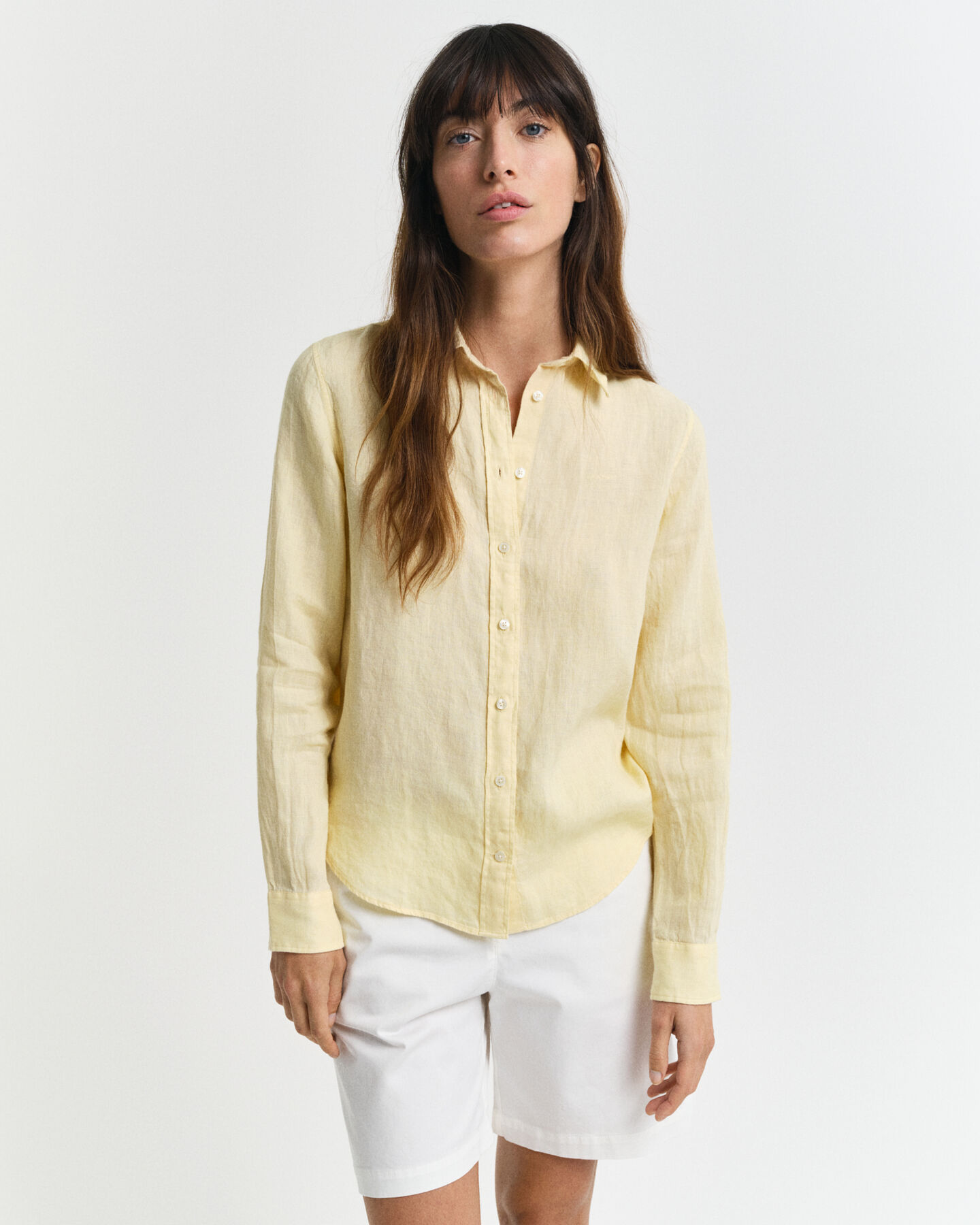 Regular Fit Leinenbluse