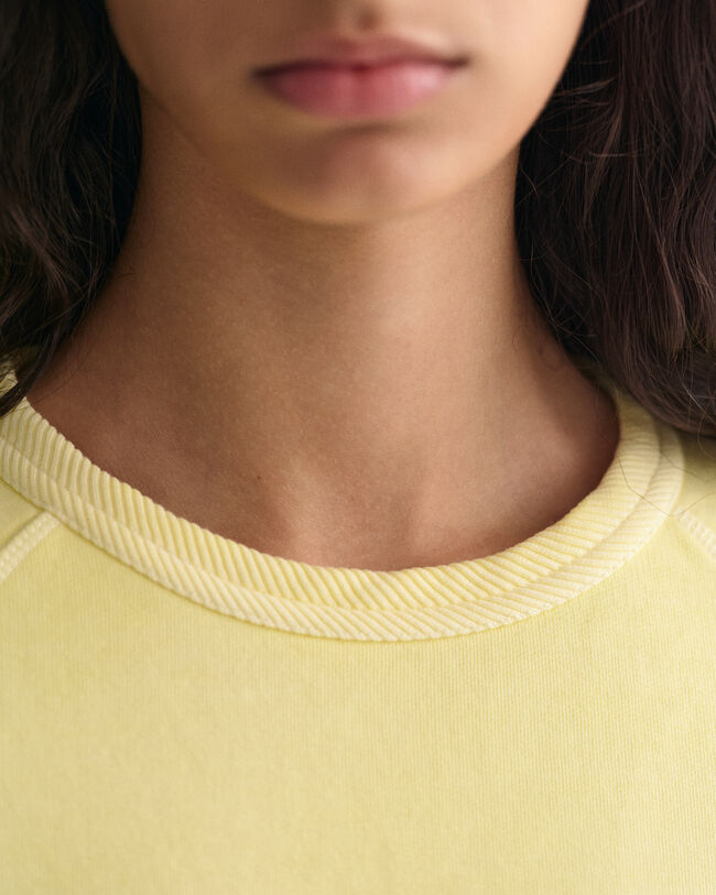 Sunfaded Kurzarm-Sweatshirt