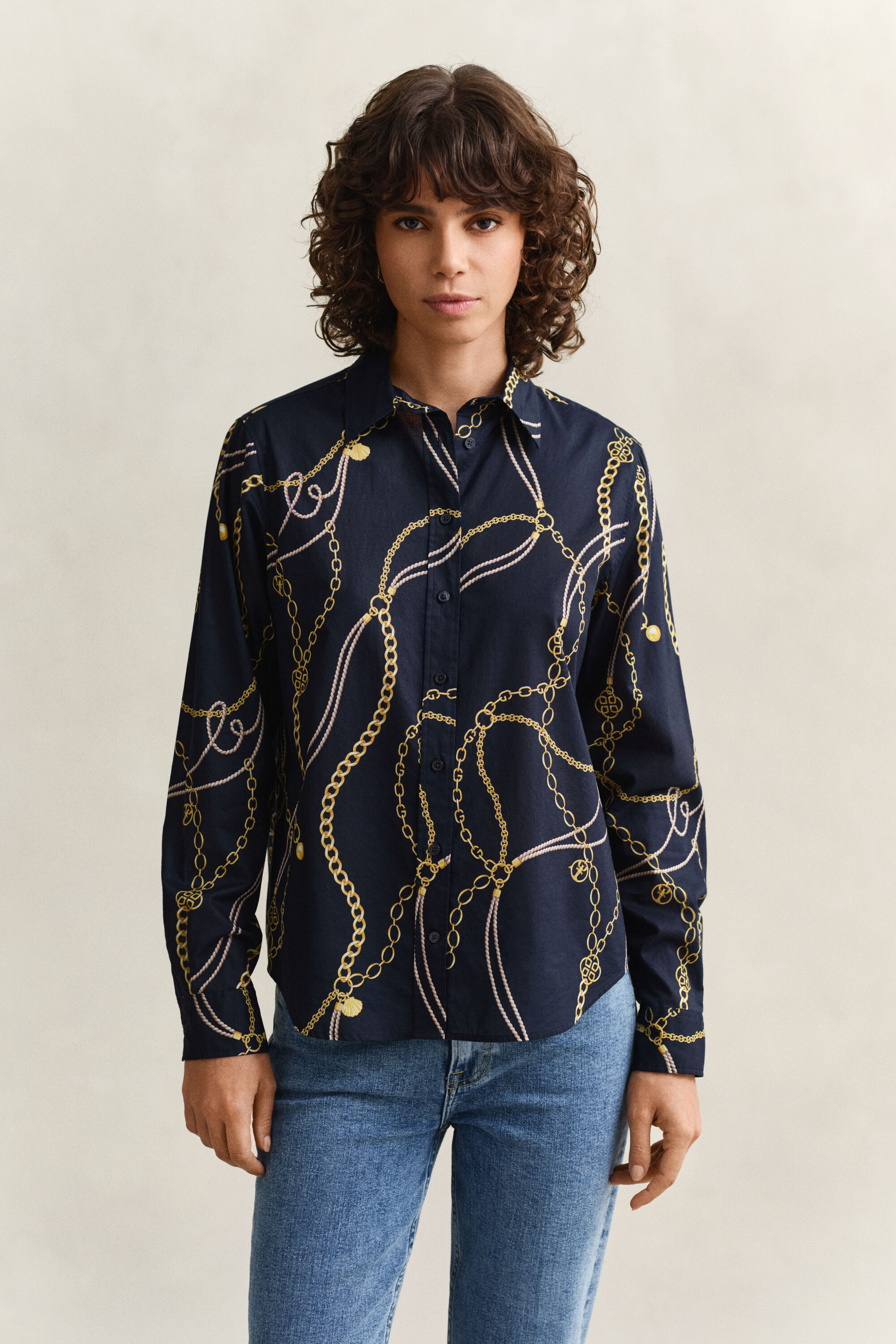 Camicia in voile di cotone