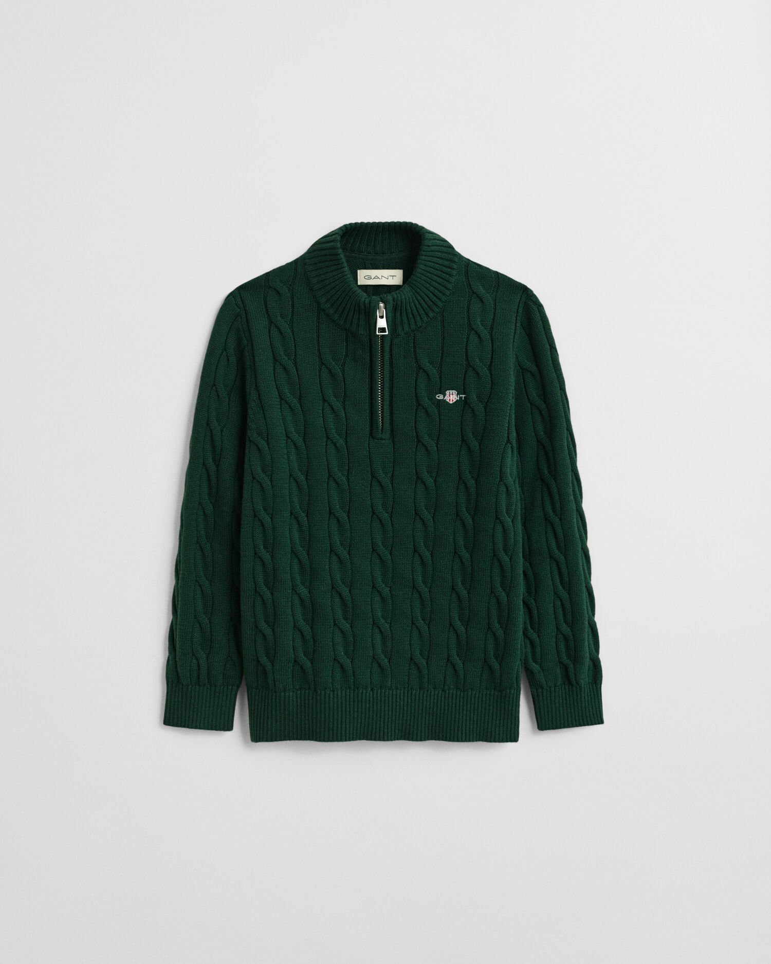 Pull à demi-zip en coton torsadé Enfant