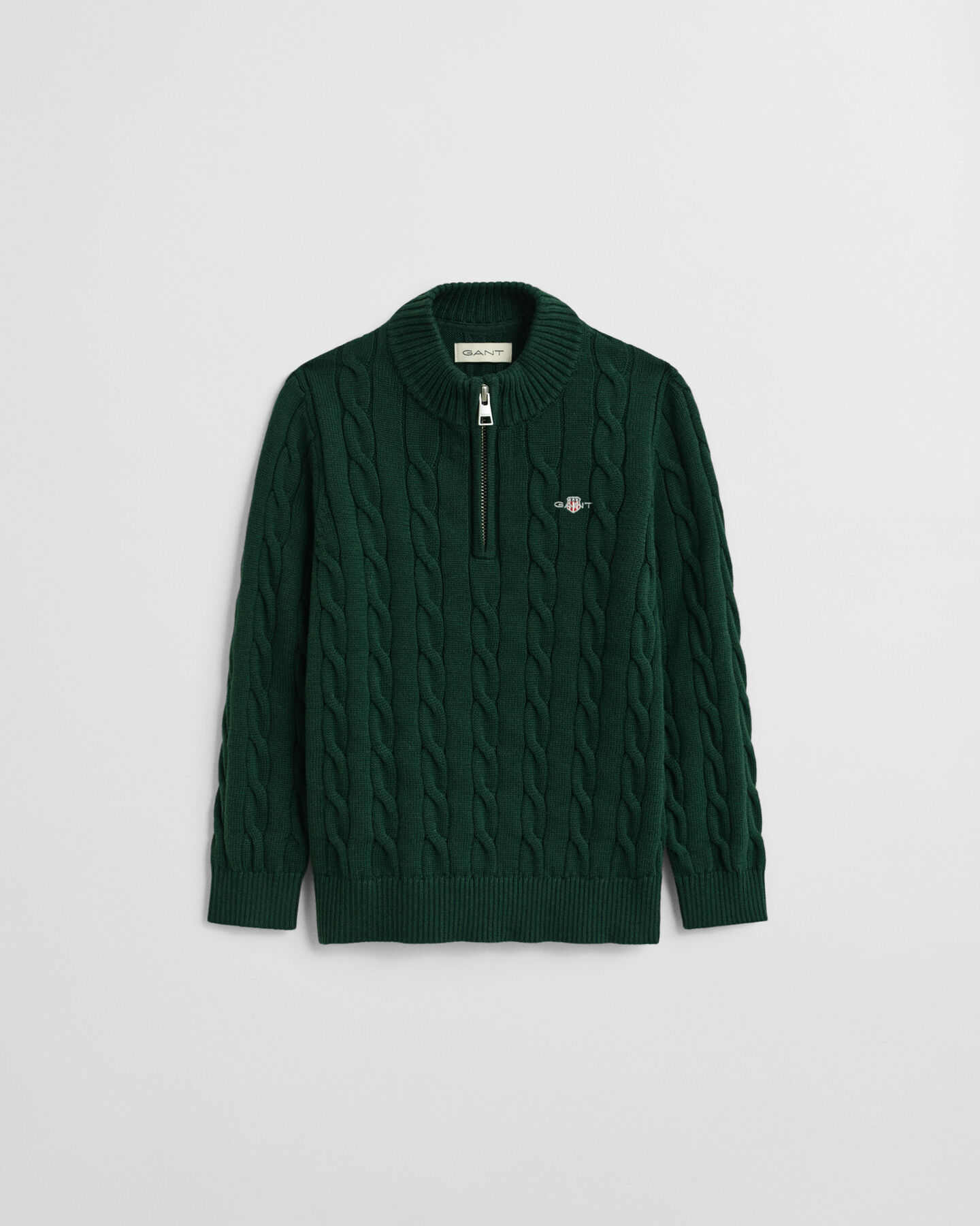 Kids Troyer aus Baumwolle mit Zopfmuster