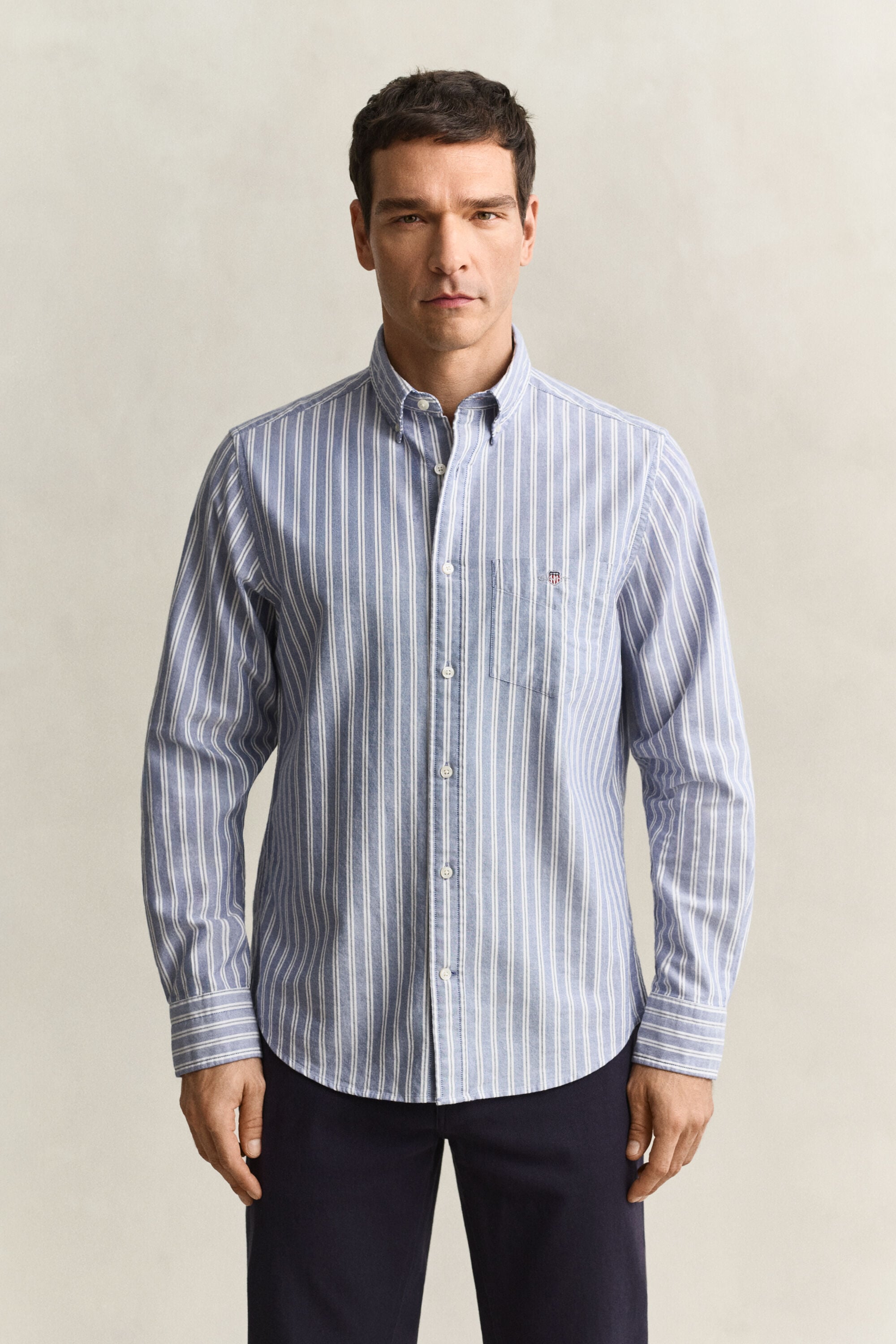 Camicia Oxford classica a righe