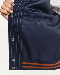 Pinstripe Varsity Jacke