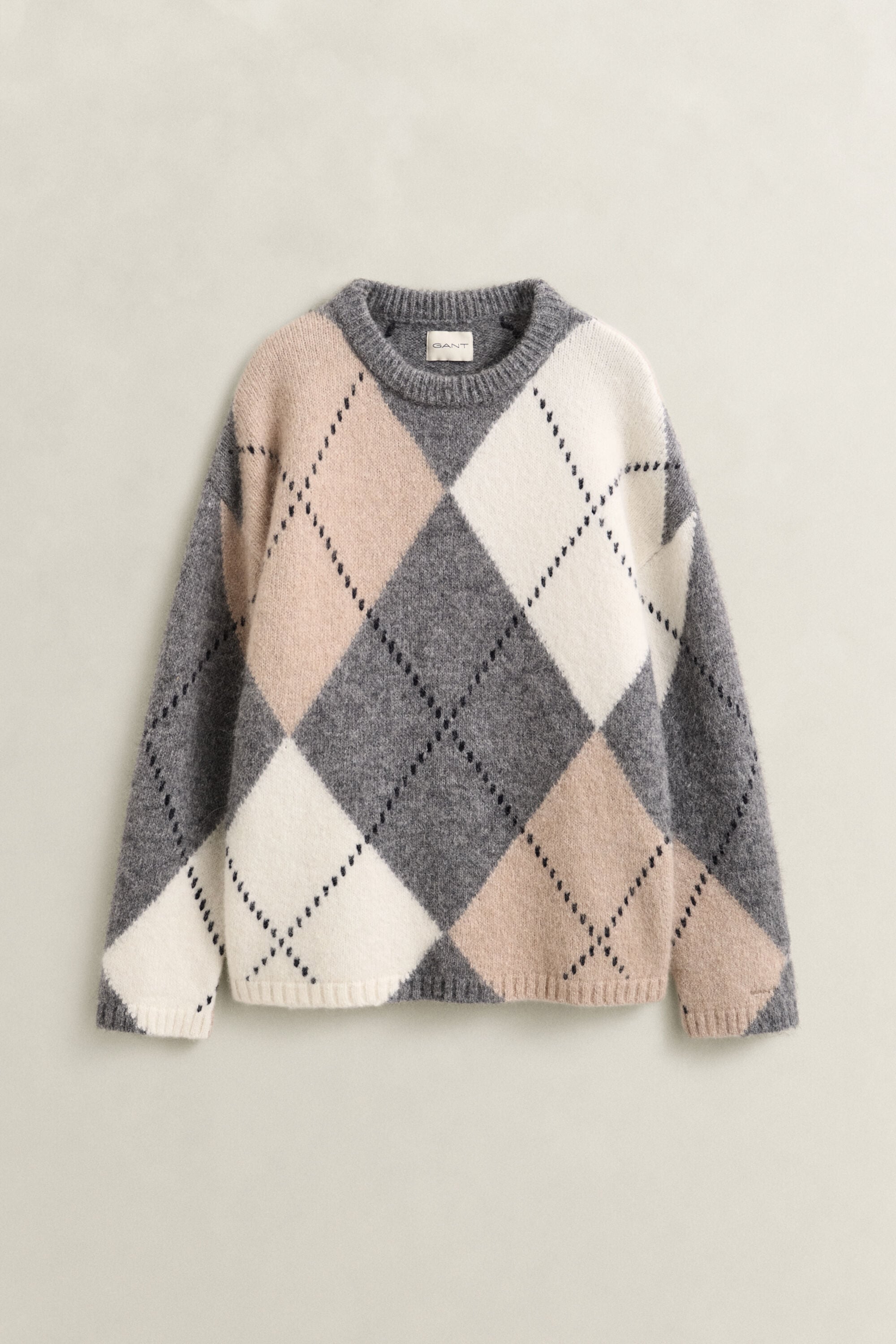 Argyle Pullover aus Alpakawollgemisch