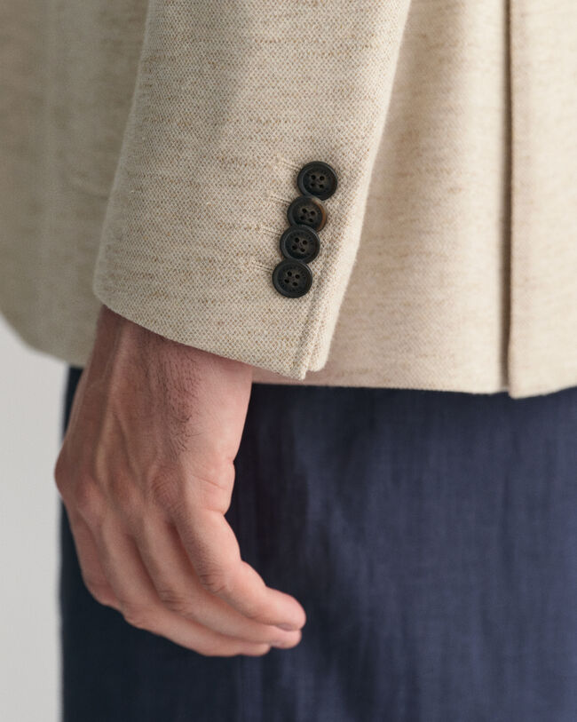 Baumwoll Leinen Sakko