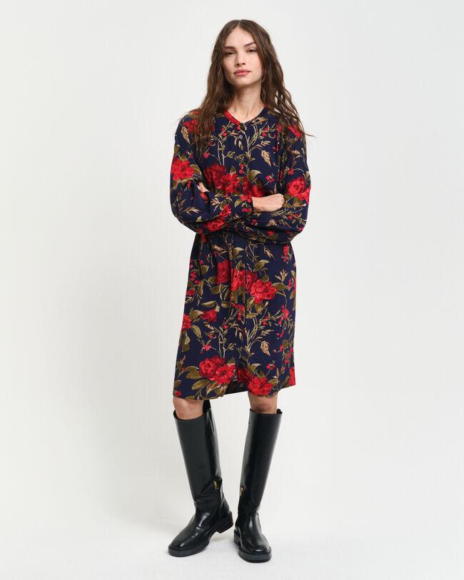 Rose Kleid mit Print