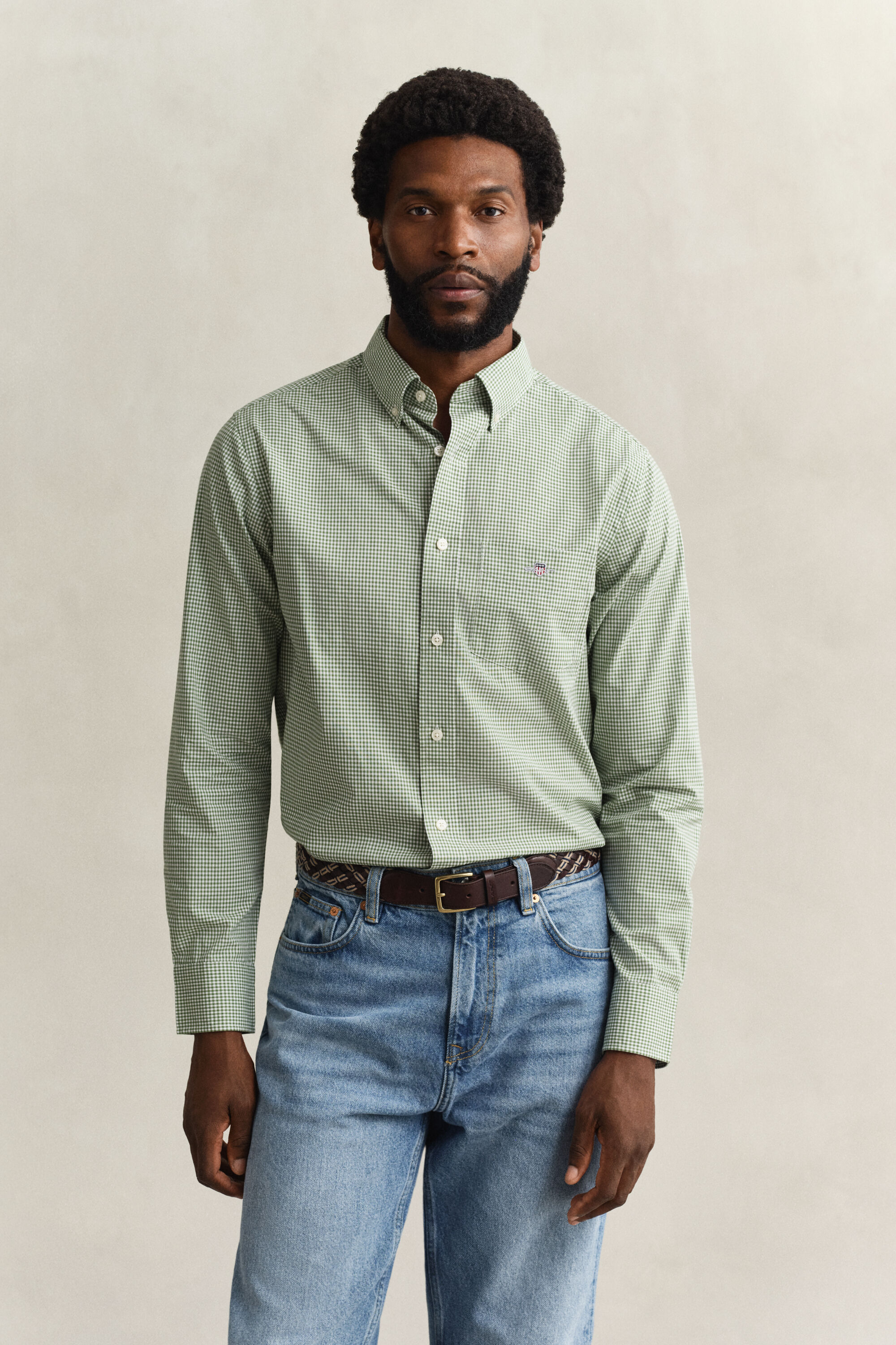Gingham Classic Poplin Shirt
