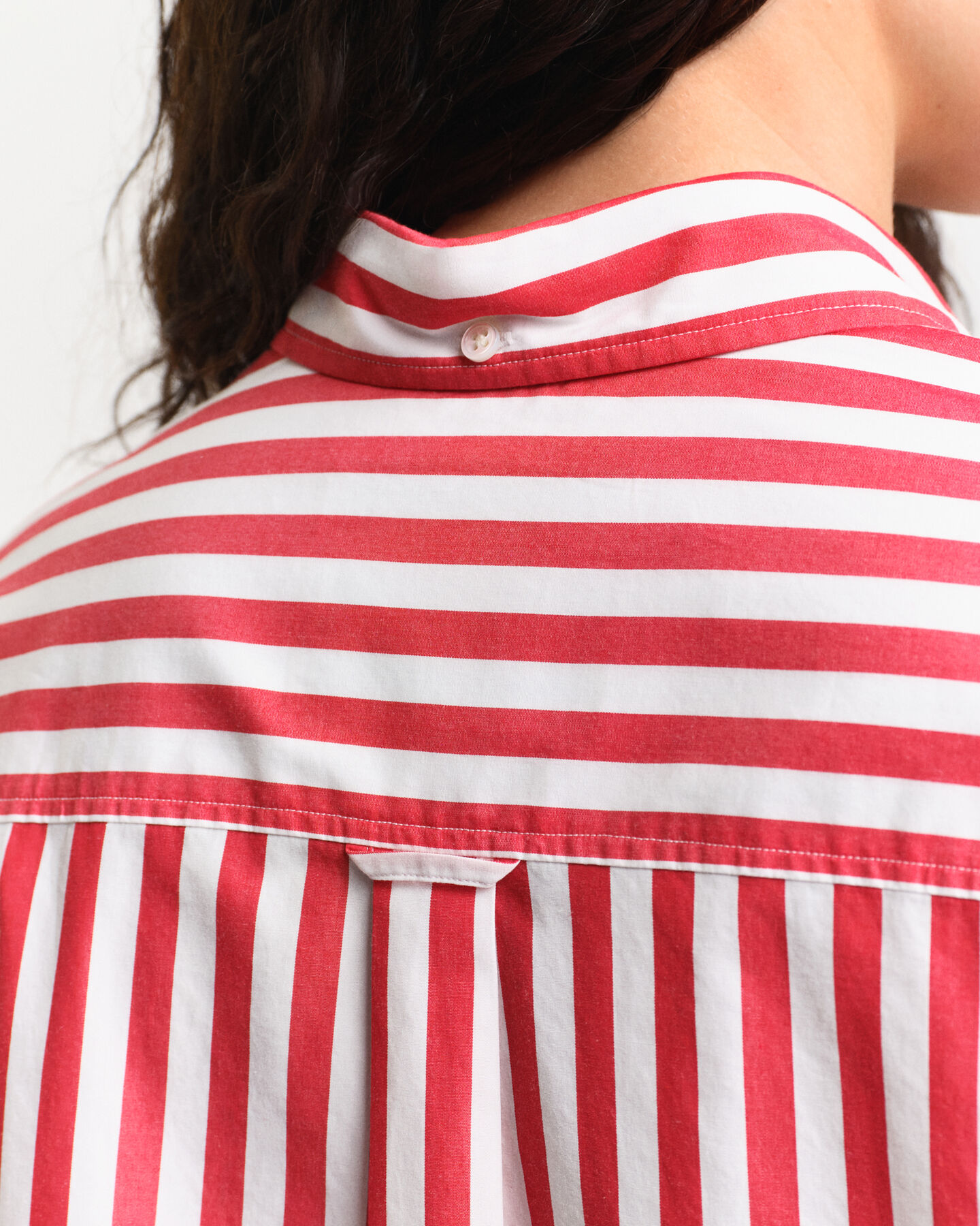 Oversized Classic Popeline Bluse mit Streifen