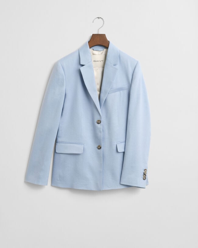 Slim Fit Blazer aus Stretch-Leinen