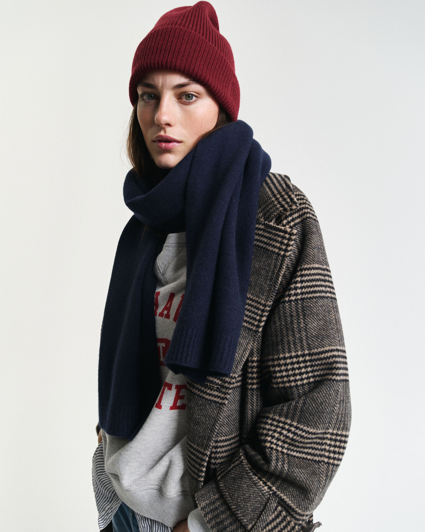 Strickschal aus Wolle