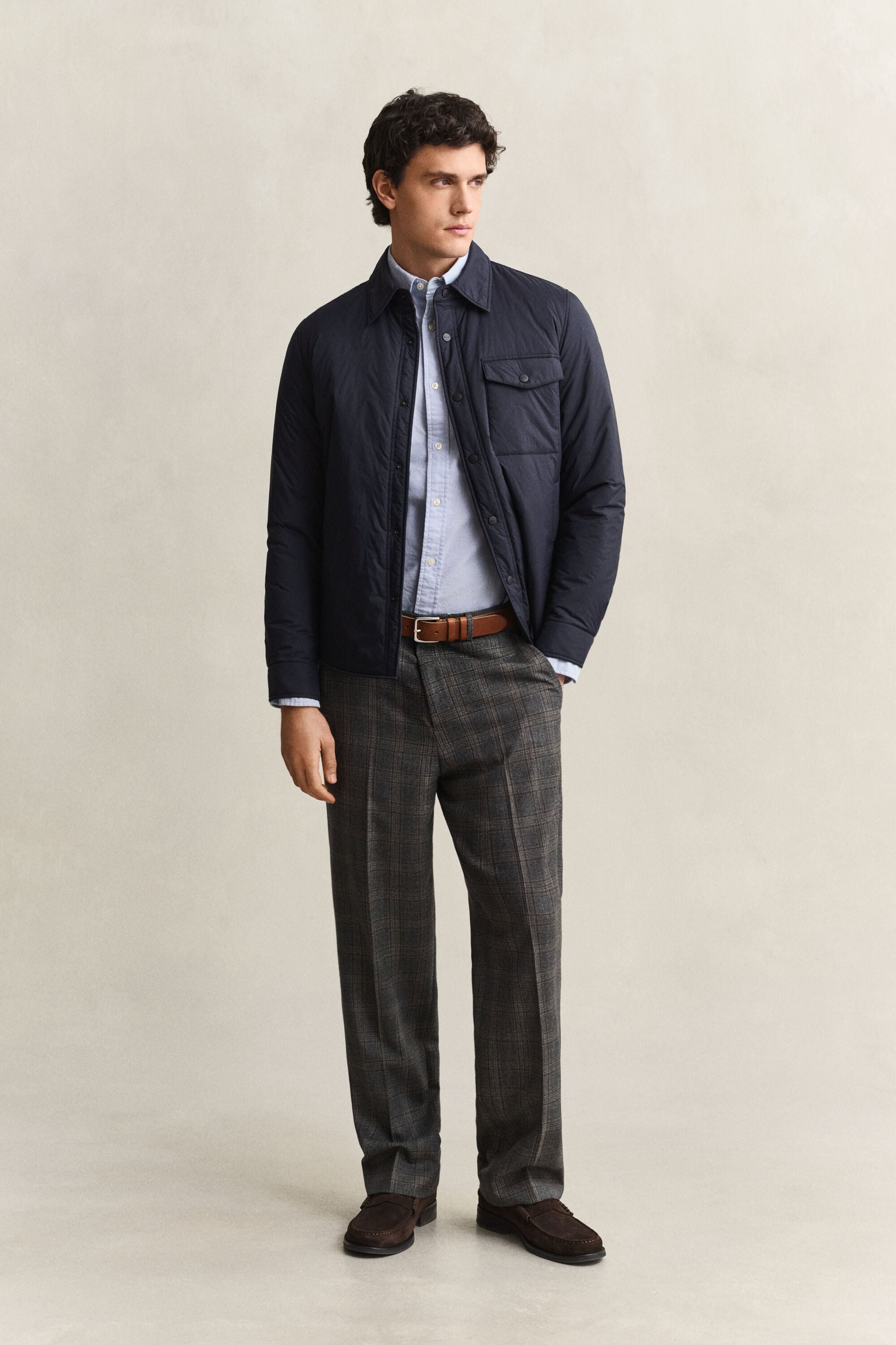 Camicia giacca imbottita leggera