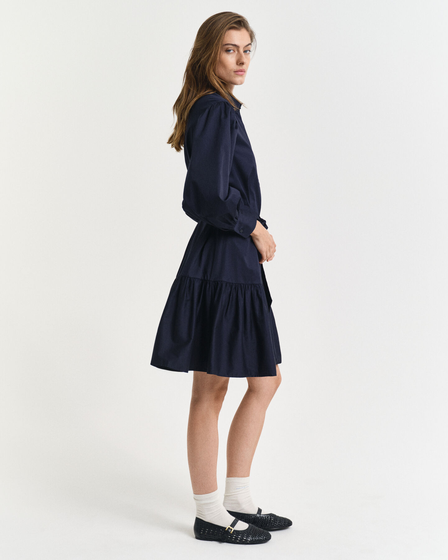 Kleid aus Baumwoll-Satin