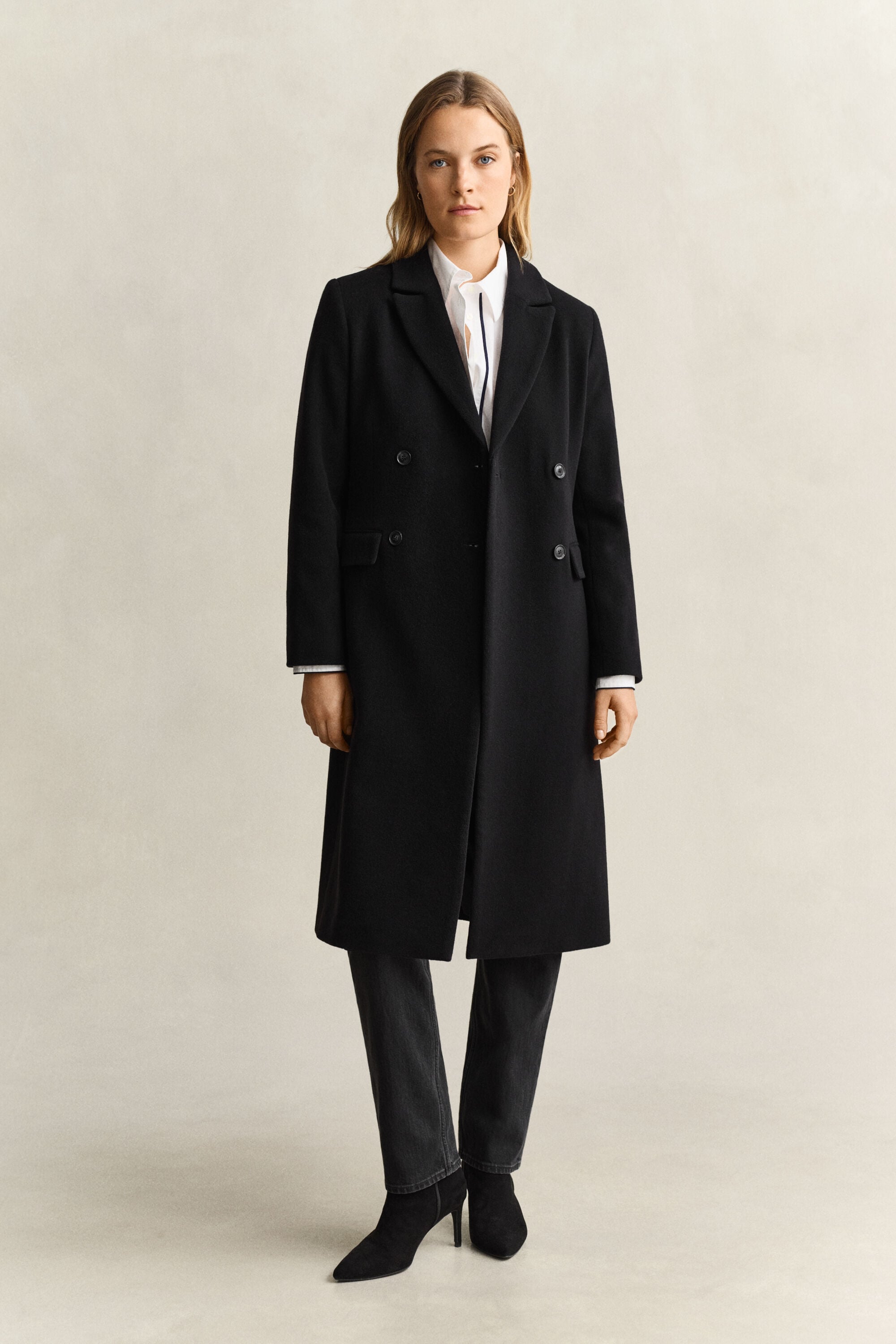 Wool Cashmere Blend Coat