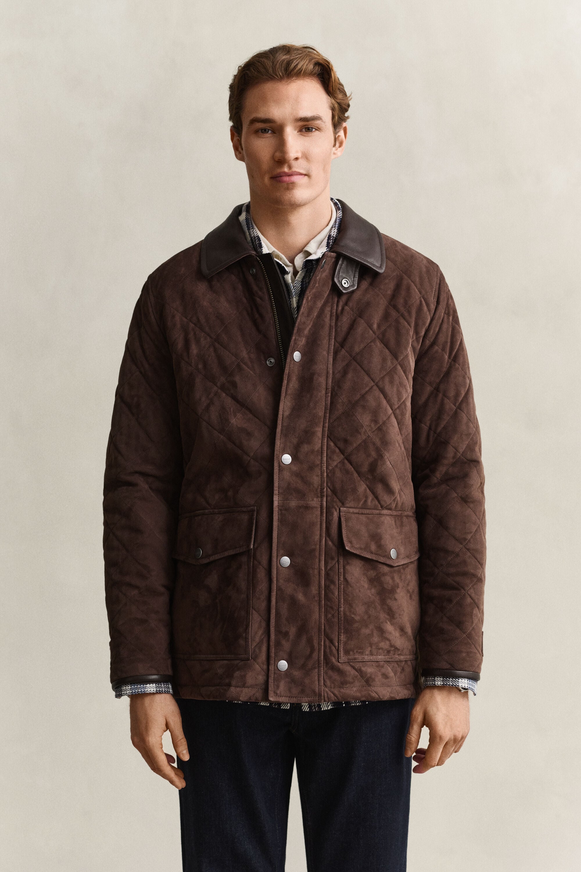 Quilted Suede Jacket