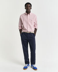 Schmal zulaufende Twill Chinohose