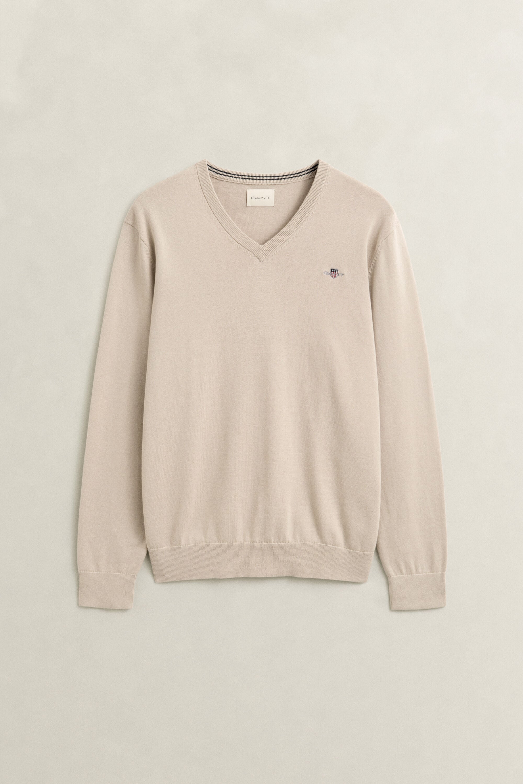 Klassischer V-Neck Pullover aus Baumwolle