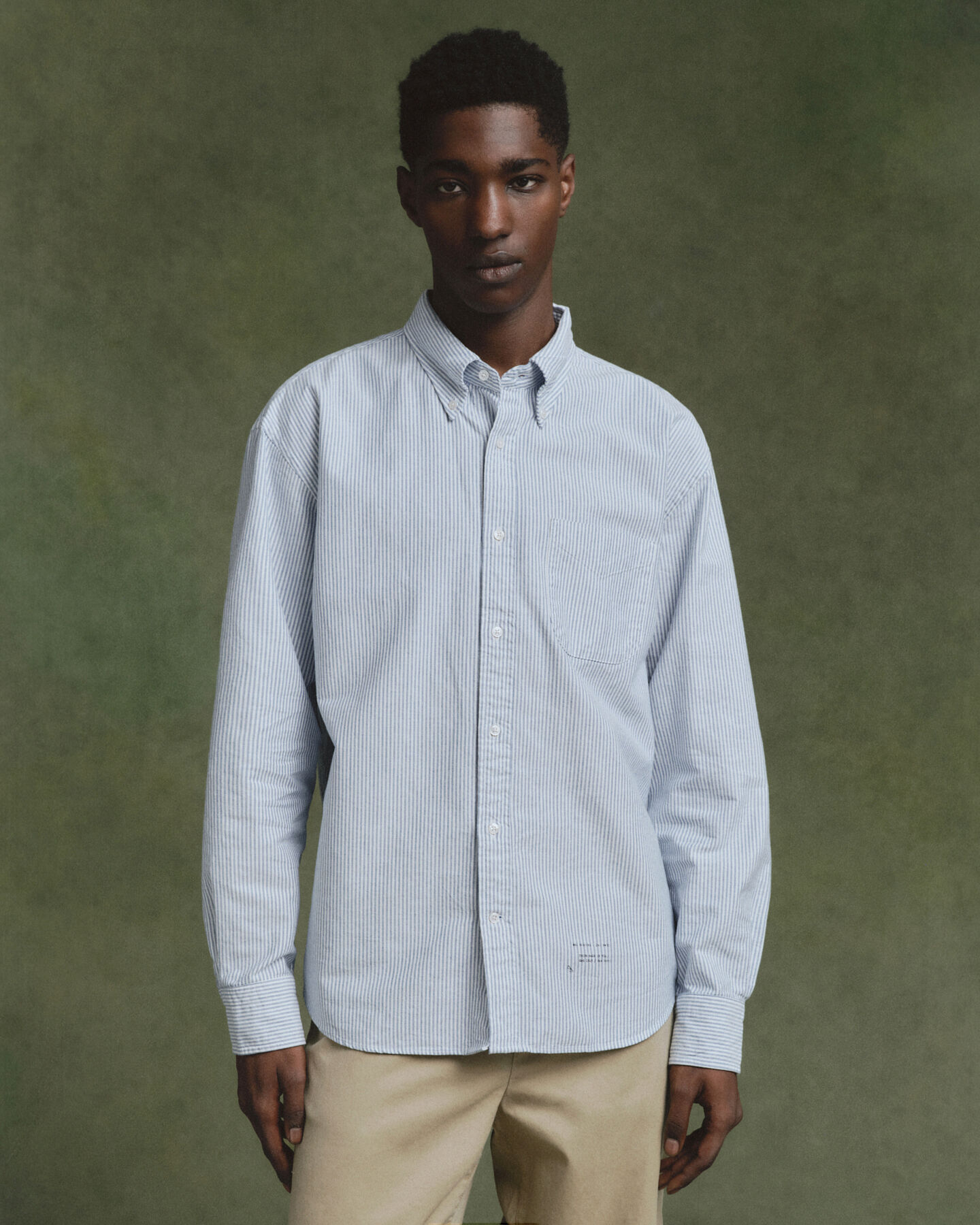 Relaxed Fit US Oxford Banker Stripe Hemd