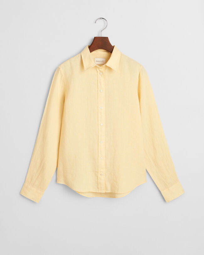 Regular Fit Leinenbluse