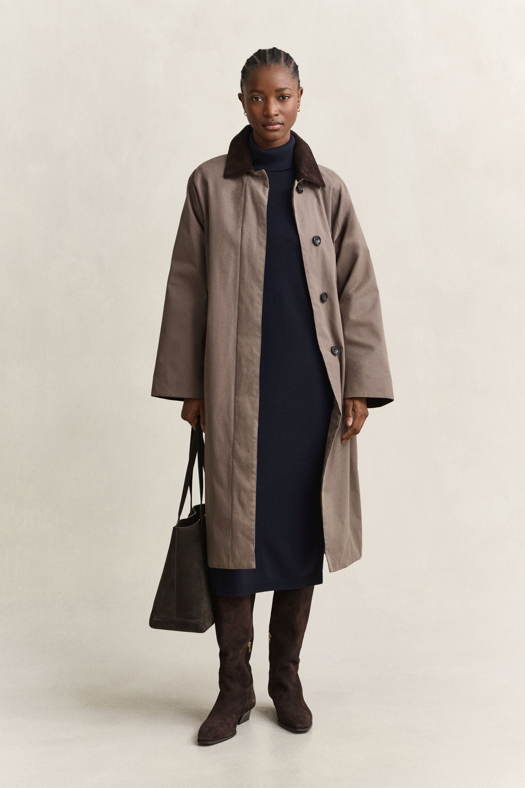 Merino Wool Turtleneck Dress