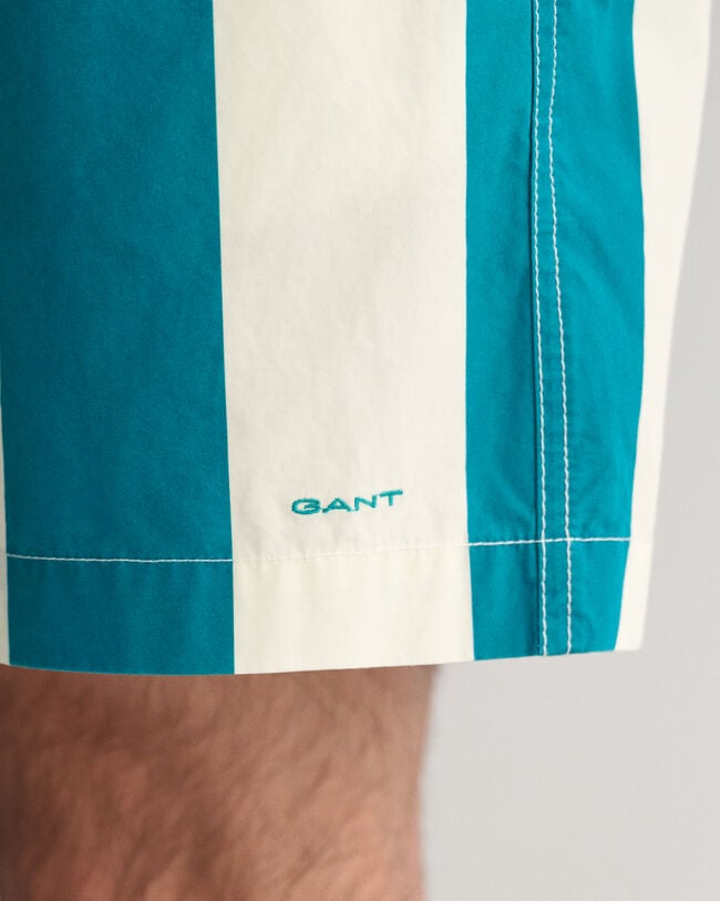 Kordelzug-Shorts mit Streifen