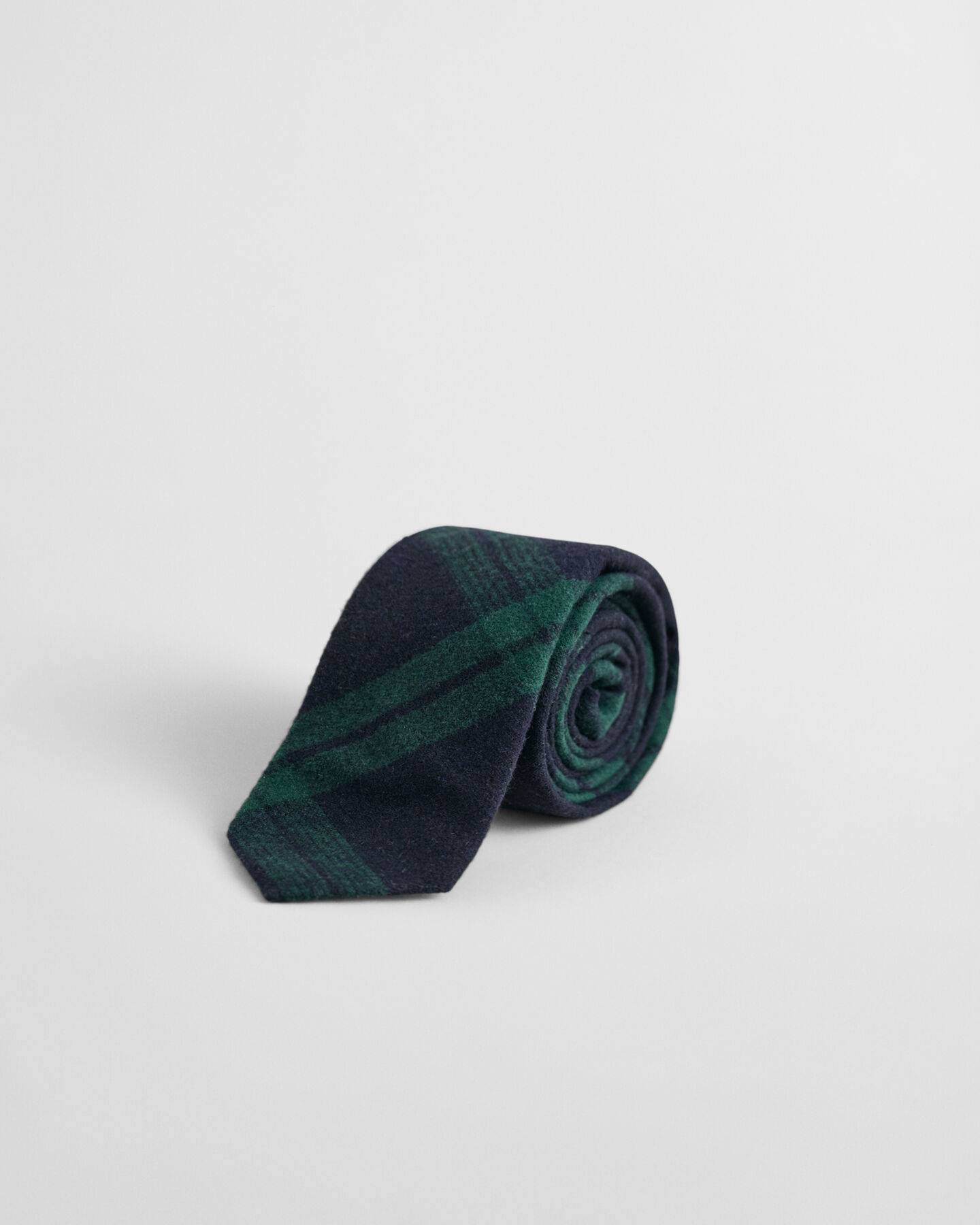 Karierte Flanellkrawatte aus Wolle in Geschenkbox